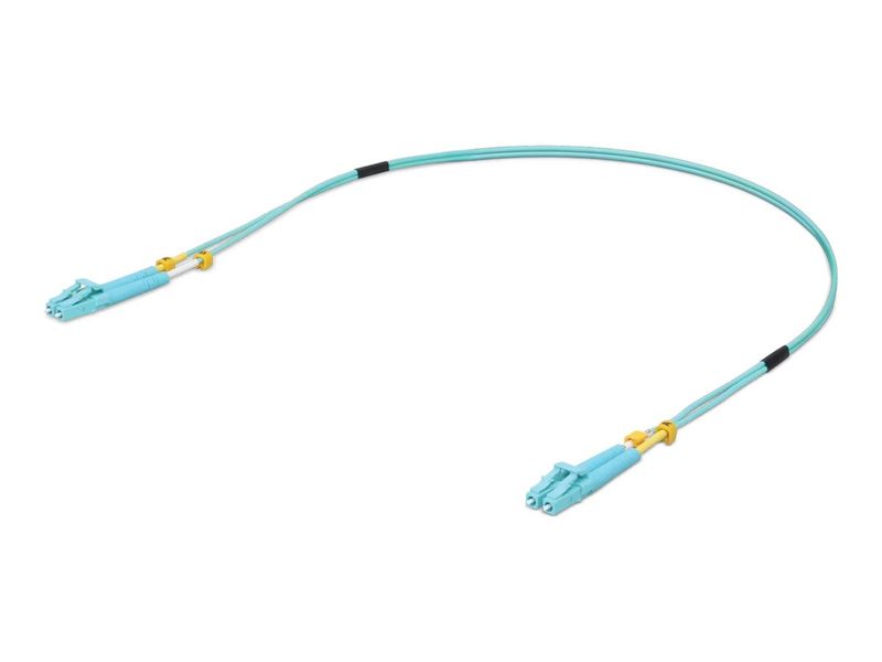 UBIQUITI LWL Kabel OM3 | 10 Gbps Duplex LC | 0,5m türkis