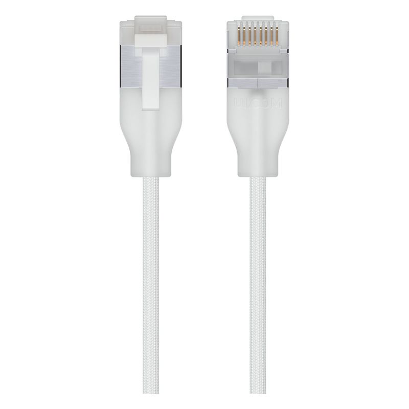 UBIQUITI Ultra-thin Patch-Kabel | CAT 6a 8m weiß | 10 Gbps PoE