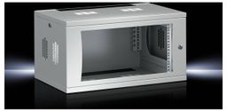 RITTAL 19" Wandgehäuse FlatBox, 6 HE, 600 x 600 mm, hellgrau RAL 7035